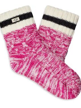 NWT UGG Deedee Sherpa Fleece Lined Quarter Slipper Socks/booties